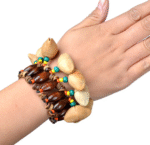 Coconut fruit hand bell musical instrument wrist bell foot bell children's dance hand bell toddler rattle African drummer bell hand string - Image 2