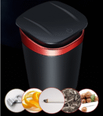 Portable car car ashtray metal ashtray trash can automatically light up car ashtray - Image 2