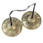 Cross-border supply Nepal handmade pure copper bell touch percussion instrument chime bell copper pull yoga meditation touch bell jingle - Image 3