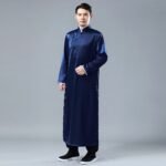 Improved Hanfu men‘s satin gown - Image 2