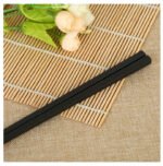 Japanese chopsticks Korean tableware non-slip high temperature resistant simple black Japanese cooking chopsticks alloy chopsticks wholesale - Image 5