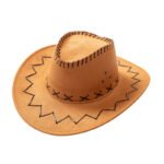Western cowboy straw hat knight hat men and women summer sun hat casual goose skin cowboy hat wholesale - Image 5