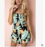 Summer hot style new sexy print women's off-the-shoulder jumpsuit - Image 9