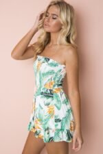 Summer hot style new sexy print women's off-the-shoulder jumpsuit - Image 4