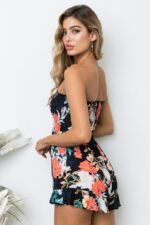 Summer hot style new sexy print women's off-the-shoulder jumpsuit - Image 3