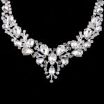 Cross-border necklace wholesale Swarovski bridal accessories necklace earrings two-piece wedding dress - Image 5