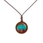 Wish AliExpress popular wood tree of life time gem glass pendant necklace foreign trade jewelry - Image 8