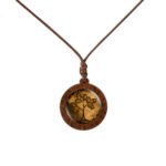 Wish AliExpress popular wood tree of life time gem glass pendant necklace foreign trade jewelry - Image 7