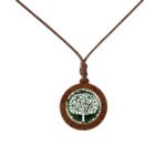 Wish AliExpress popular wood tree of life time gem glass pendant necklace foreign trade jewelry - Image 6