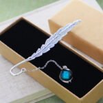 Cicada's Wings Metal Feather Luminous Twelve Constellation Bookmarks Custom Wholesale Student Gifts Cultural and Creative Gifts Gift Boxes