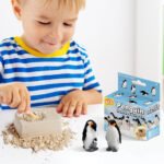 Cross-border children's creative new DIY mining penguin pirate treasure gem children's educational exploration mining toys - Image 2