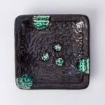 Factory direct selling Japanese tableware characteristic hotel restaurant creative sushi dim sum square plate matte black multi-angle plate - Image 7