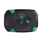 Factory direct selling Japanese tableware characteristic hotel restaurant creative sushi dim sum square plate matte black multi-angle plate - Image 5