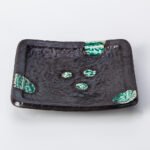 Factory direct selling Japanese tableware characteristic hotel restaurant creative sushi dim sum square plate matte black multi-angle plate - Image 6