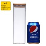 High borosilicate glass sealed jar straight glass bottle tea jar transparent seasoning box dried fruit food storage bottle sugar jar - Image 9