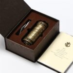 Manufacturers provide creative Valentine’s Day gifts, birthday gifts, Da Vinci password lock bronze color precision version of foreign trade supply - Image 3