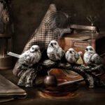 Factory direct selling American bird ornaments modern home living room partition porch decoration simulation branch bird crafts - Image 4