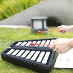 Orff early education double row 16-tone small carillon aluminum sheet piano to send piano score children's portable early education toy musical instrument - Image 2