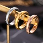 European and American hot simple titanium steel wide version of the glossy plain ring couple pair of ring index finger stainless steel personality tide ring - Image 3