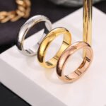European and American hot simple titanium steel wide version of the glossy plain ring couple pair of ring index finger stainless steel personality tide ring - Image 2