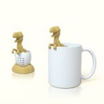 Jurassic 3 dinosaur baby tea leak tea dispenser creative product Tyrannosaurus rex tea strainer dinosaur tea maker tea set - Image 4