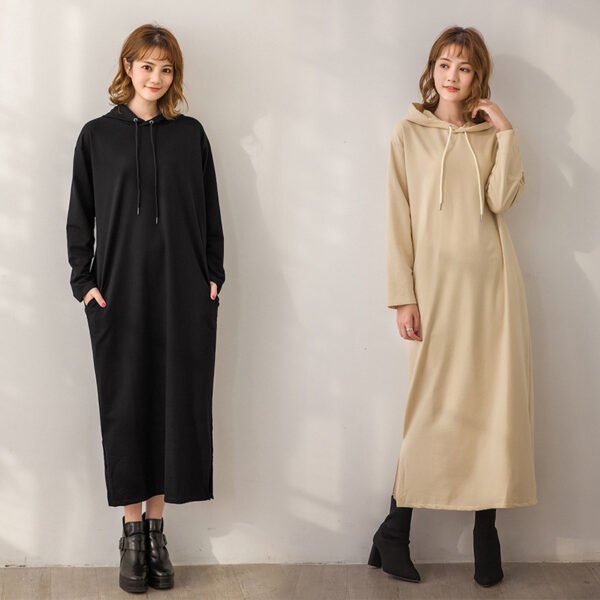 Japanese Lotte 2023 autumn and winter new fashion temperament loose slim dress female