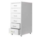 Guangzhou multi-drawer cabinet drawer-type iron filing cabinet storage cabinet under the table small cabinet low cabinet A4 office locker - Image 4