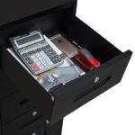 Foshan office filing cabinet steel storage low cabinet data iron filing cabinet multi-drawer cabinet with small cabinet with lock - Image 3