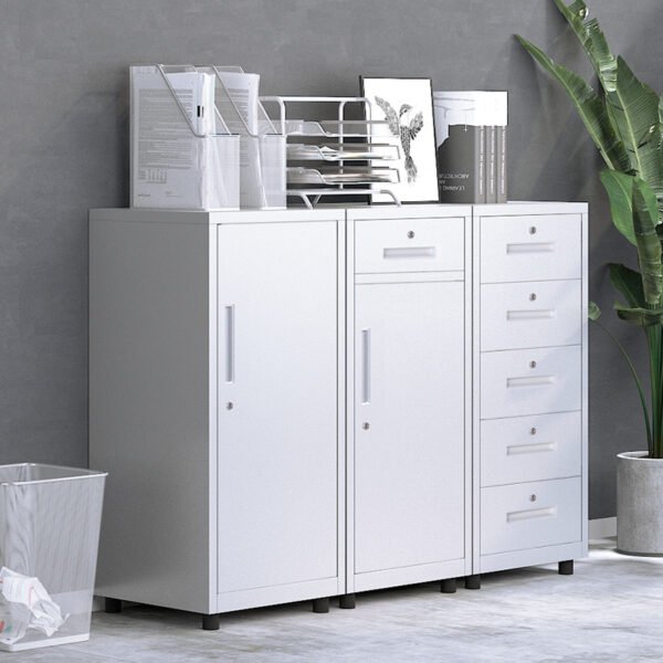 Foshan office filing cabinet steel storage low cabinet data iron filing cabinet multi-drawer cabinet with small cabinet with lock