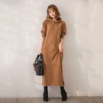 Japanese Lotte 2023 autumn and winter new fashion temperament loose slim dress female - Image 5