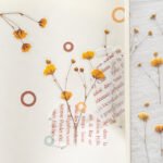 Mr. Paper PET Flat Sheet Flower Series 6 Small Fresh Pocket Books Decorative Ink Word Material DIY Stickers - Image 3