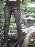 2019 AliExpress Amazon hot style rivet slit sexy pencil pants slim elastic pocket pencil pants - Image 4