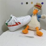 High-top small white shoes women's leather face Korean version all-match canvas shoes lace-up breathable Japanese style basic trend women's shoes on behalf of - Image 7