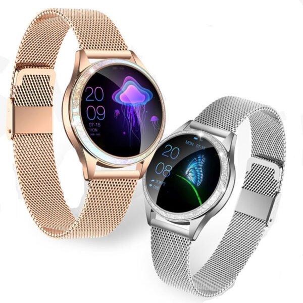 KW20 Ladies Smart Watch Bracelet Heart Rate Blood Pressure Meter Step Physiological Period Multi-sport