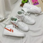 High-top small white shoes women's leather face Korean version all-match canvas shoes lace-up breathable Japanese style basic trend women's shoes on behalf of - Image 3