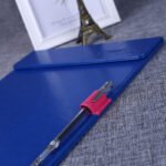 Leather contract book signing folder A4 file folder manager folder can be customized LOGO storage magnetic business gifts - Image 2