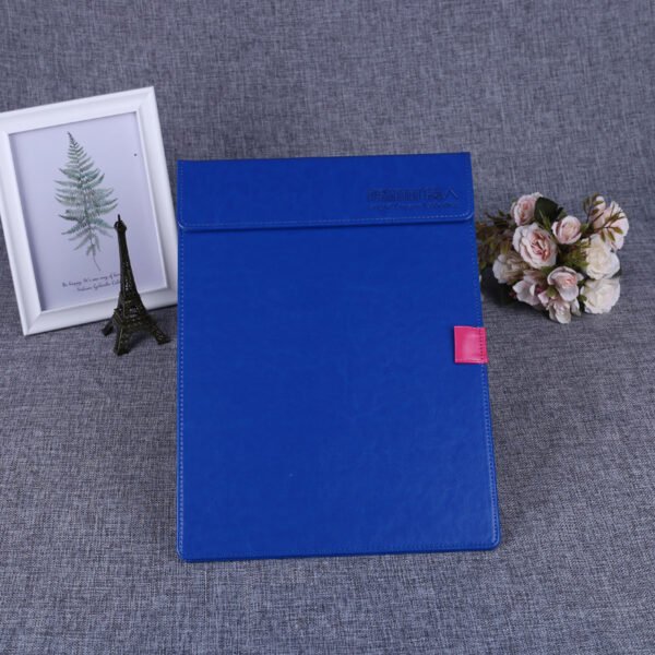 Leather contract book signing folder A4 file folder manager folder can be customized LOGO storage magnetic business gifts
