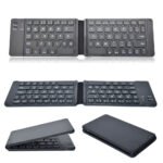 Cross-border folding bluetooth keyboard portable mini wireless keyboard mobile phone tablet computer three-system keyboard spot