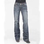 Cross-border sales independent station Europe and the United States AliExpress women's jeans printing slim slim women's denim trousers - Image 5