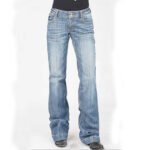 Cross-border sales independent station Europe and the United States AliExpress women's jeans printing slim slim women's denim trousers - Image 2