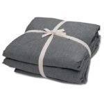 Japanese-style unprinted washed cotton four-piece good-quality cotton-dyed washed bedding bedding hotel student bedding - Image 5