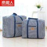 Nanjiren NanJiren storage bag reinforced thickened Oxford cloth waterproof luggage packing bag solid color cotton quilt moving bag consignment bag 50*40*25cm