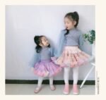 3 generations of girls tutu skirt AB double-sided wearing little loli children's princess skirt new tutu skirt skirt - Image 2