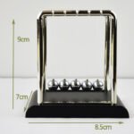 Newton pendulum ball billiard balance ball classic square pendulum ball black bottom student gift physical science decompression toy - Image 3