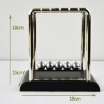 Newton pendulum ball billiard balance ball classic square pendulum ball black bottom student gift physical science decompression toy - Image 5