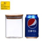 High borosilicate glass sealed jar straight glass bottle tea jar transparent seasoning box dried fruit food storage bottle sugar jar - Image 7