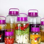 Soaking wine glass bottle with cover and tap enzyme sealed jar household thickened kimchi jar wine jar soaking wine bottle - Image 4