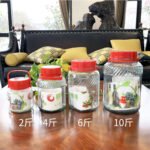 Soaking wine glass bottle with cover and tap enzyme sealed jar household thickened kimchi jar wine jar soaking wine bottle - Image 7