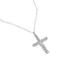 Pleated Cross Necklace - Image 5