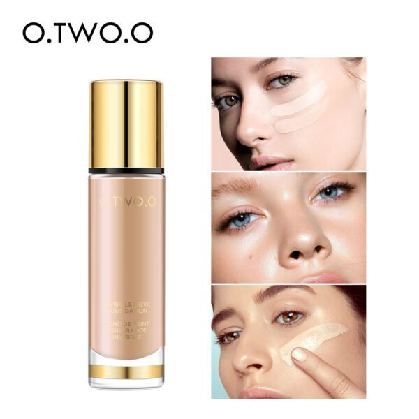 O.TWO.O gold natural makeup liquid foundation flawless cover invisible pores bb cream moisturizing liquid foundation 9983